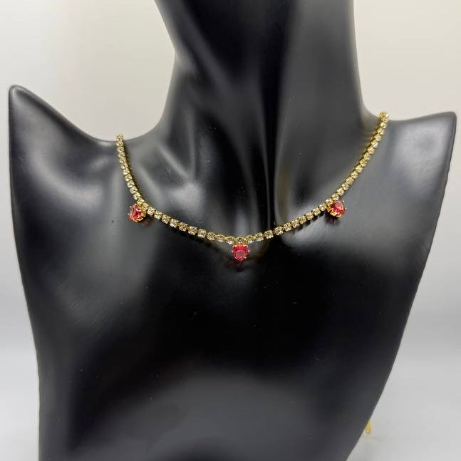 Collana Beatrice Oro Rossa