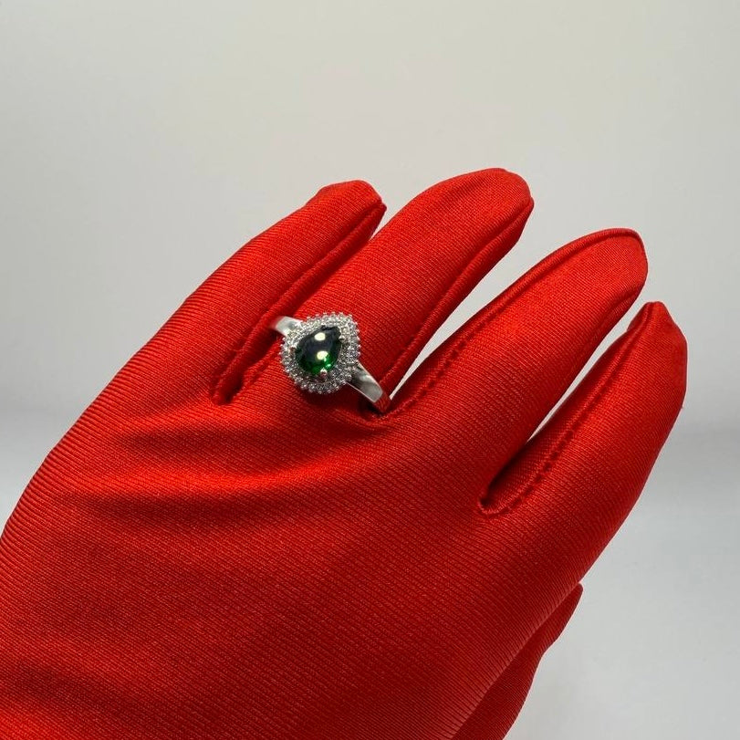 Anello Diana Argento Verde