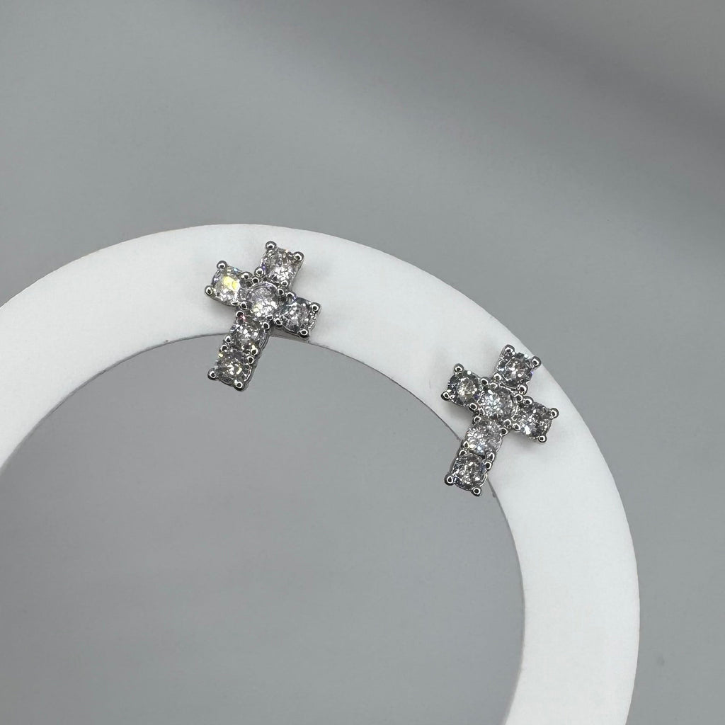 Orecchini Croce Argento