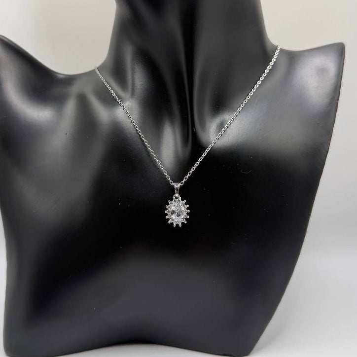 Collana Kate Argento Bianca
