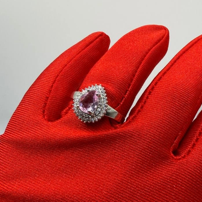 Anello Diana Argento Rosa