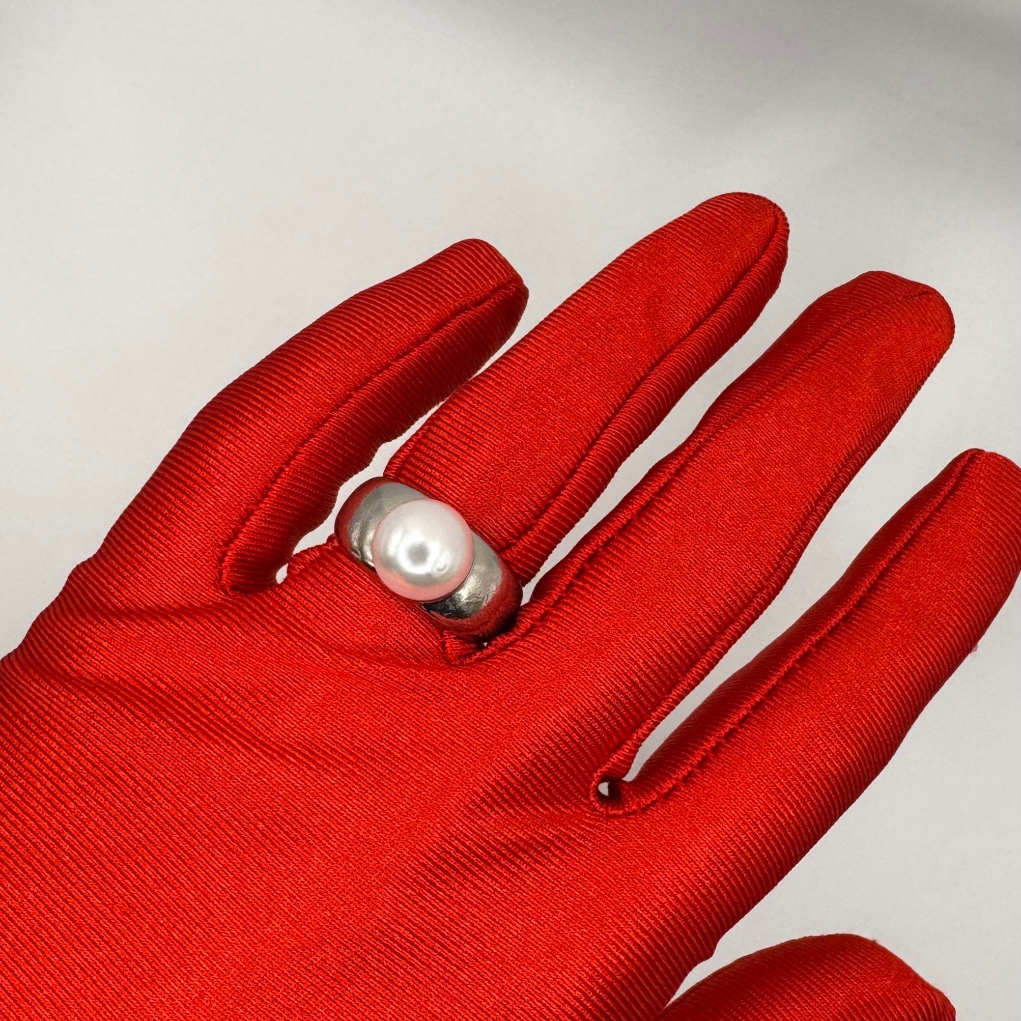 Anello Perla Argento