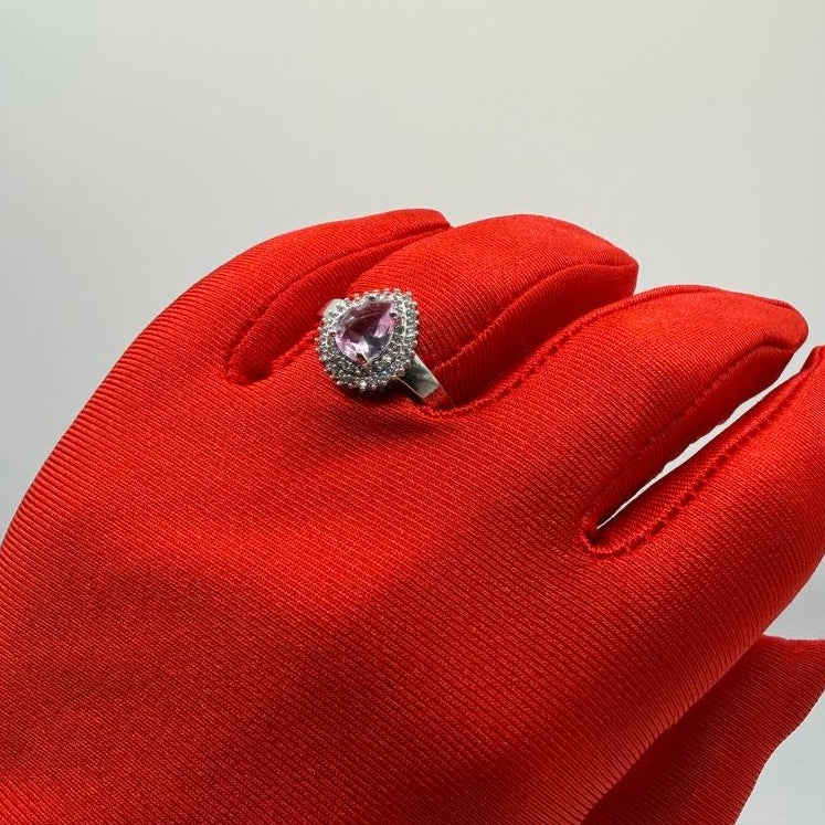 Anello Diana Argento Rosa