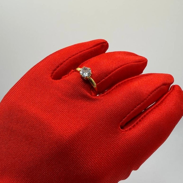 Anello Solitario Oro