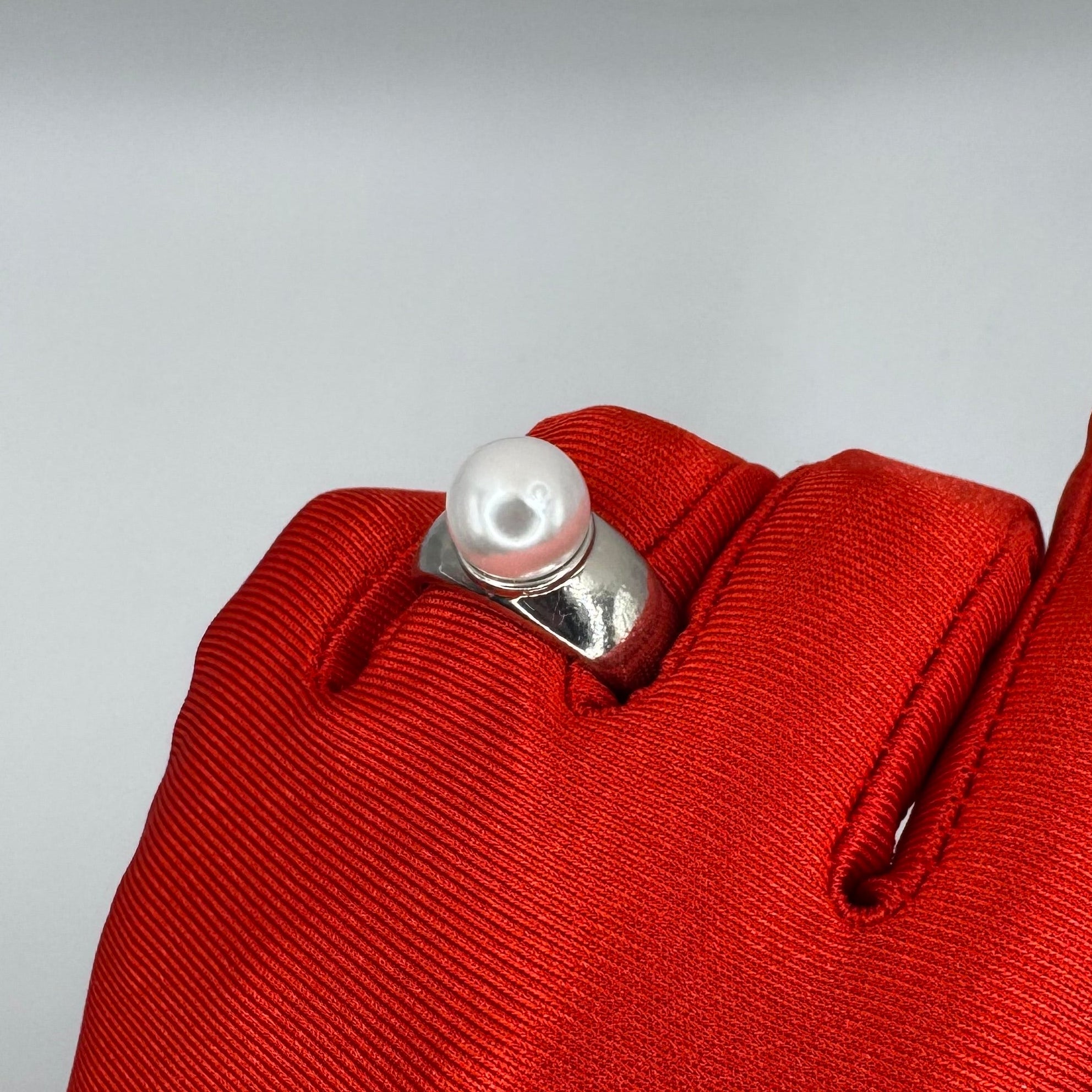 Anello Perla Argento