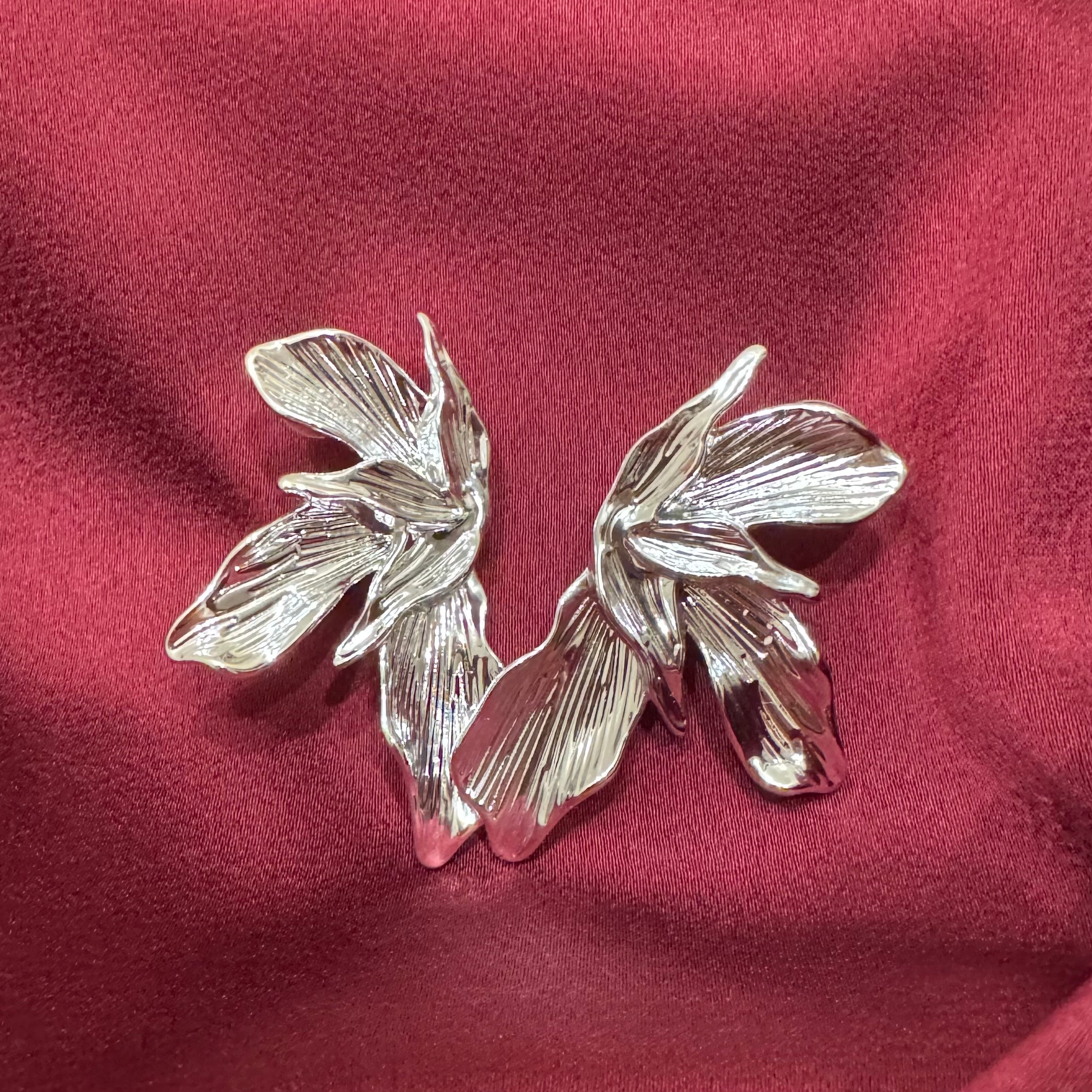 Orecchini Fiore Argento
