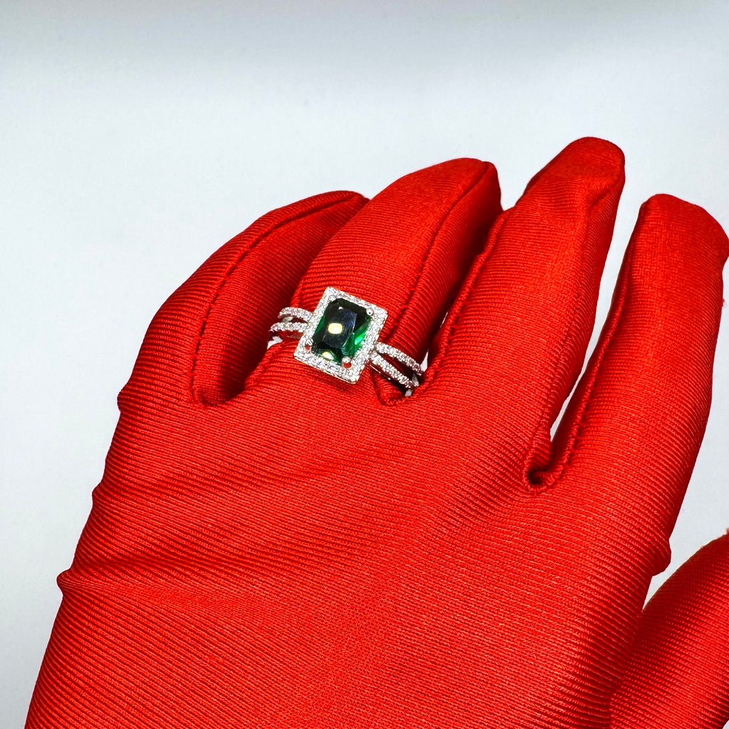 Anello Gioia Argento Verde
