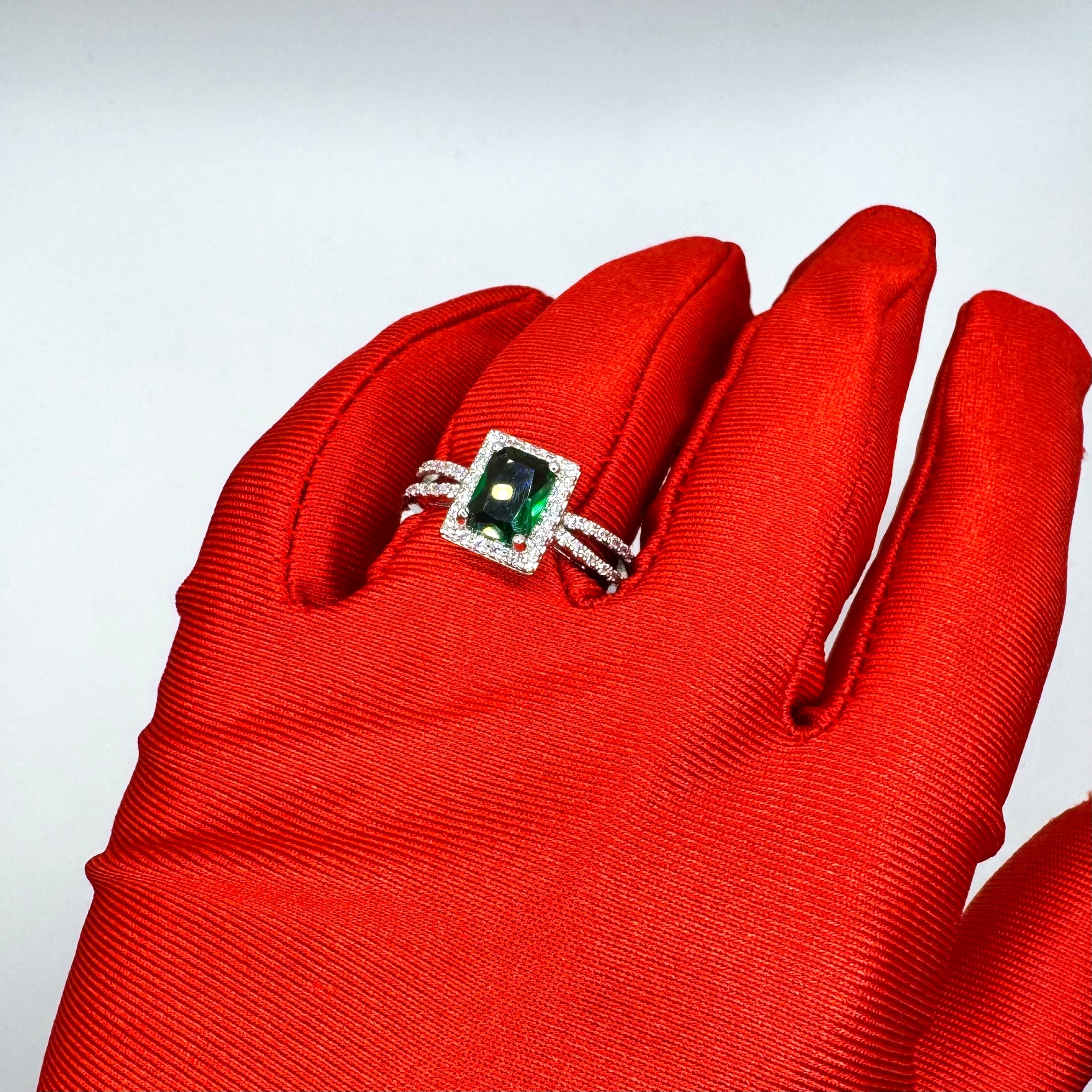 Anello Gioia Argento Verde