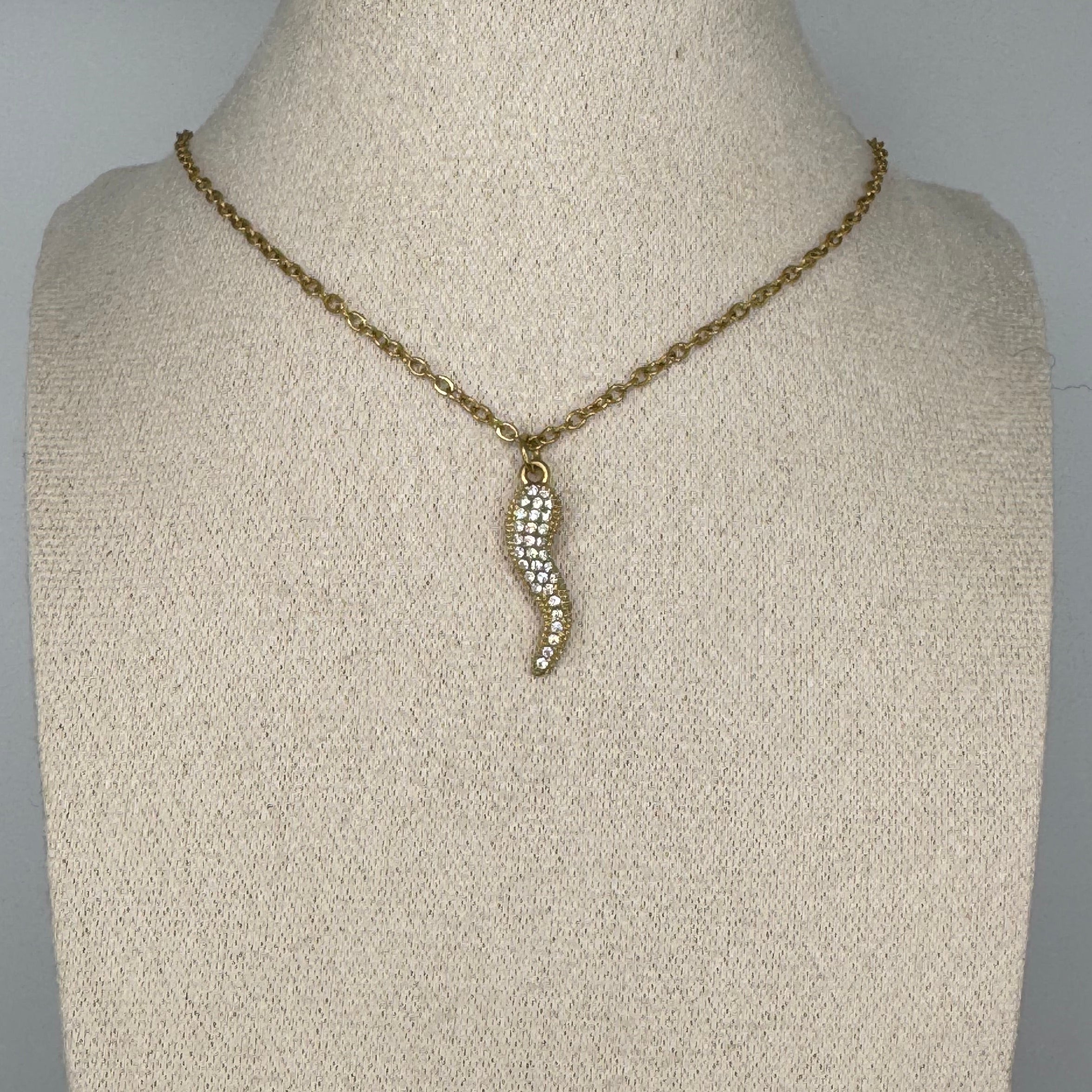 Collana Corno Oro